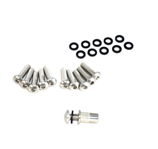 ZSPEC Button-Head Body Kit Fastener, M5x20mm Stainless w/Rivet Nut, Per Each