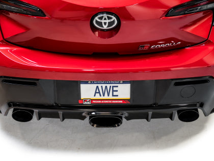 AWE - Toyota GR Corolla Track Edition Exhaust - Diamond Black Tips