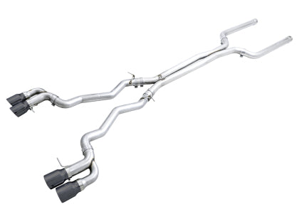 AWE - BMW M5 (F90) Cat-back Exhaust - Track Edition (Diamond Black Tips)