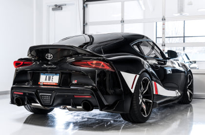 AWE - Toyota Supra A90 Non-Resonated Touring Edition Exhaust - 5in Diamond Black Tips