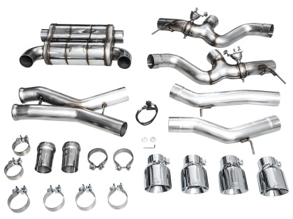 AWE - BMW G87 M2 SwitchPath Edition Exhaust - Chrome Silver Tips