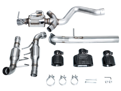 AWE - Toyota GR Corolla Track Edition Exhaust - Diamond Black Tips