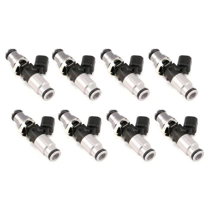 Injector Dynamics 1750-XDS - 60mm Length - 14mm Grey Top - Silver Bottom Adapt (Set of 8)