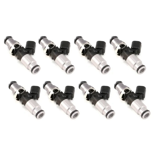 Injector Dynamics 1750-XDS - 60mm Length - 14mm Grey Top - Silver Bottom Adapt (Set of 8)