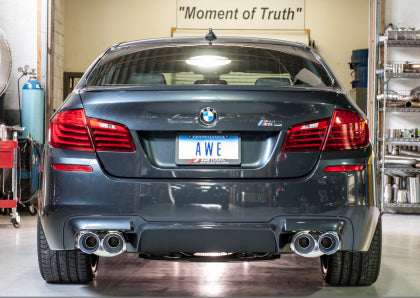 AWE - BMW F10 M5 Touring Edition Axle-Back Exhaust Chrome Silver Tips