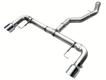 AWE - BMW 330i/430i Base G2X Track Edition Axle Back Exhaust - Chrome Silver