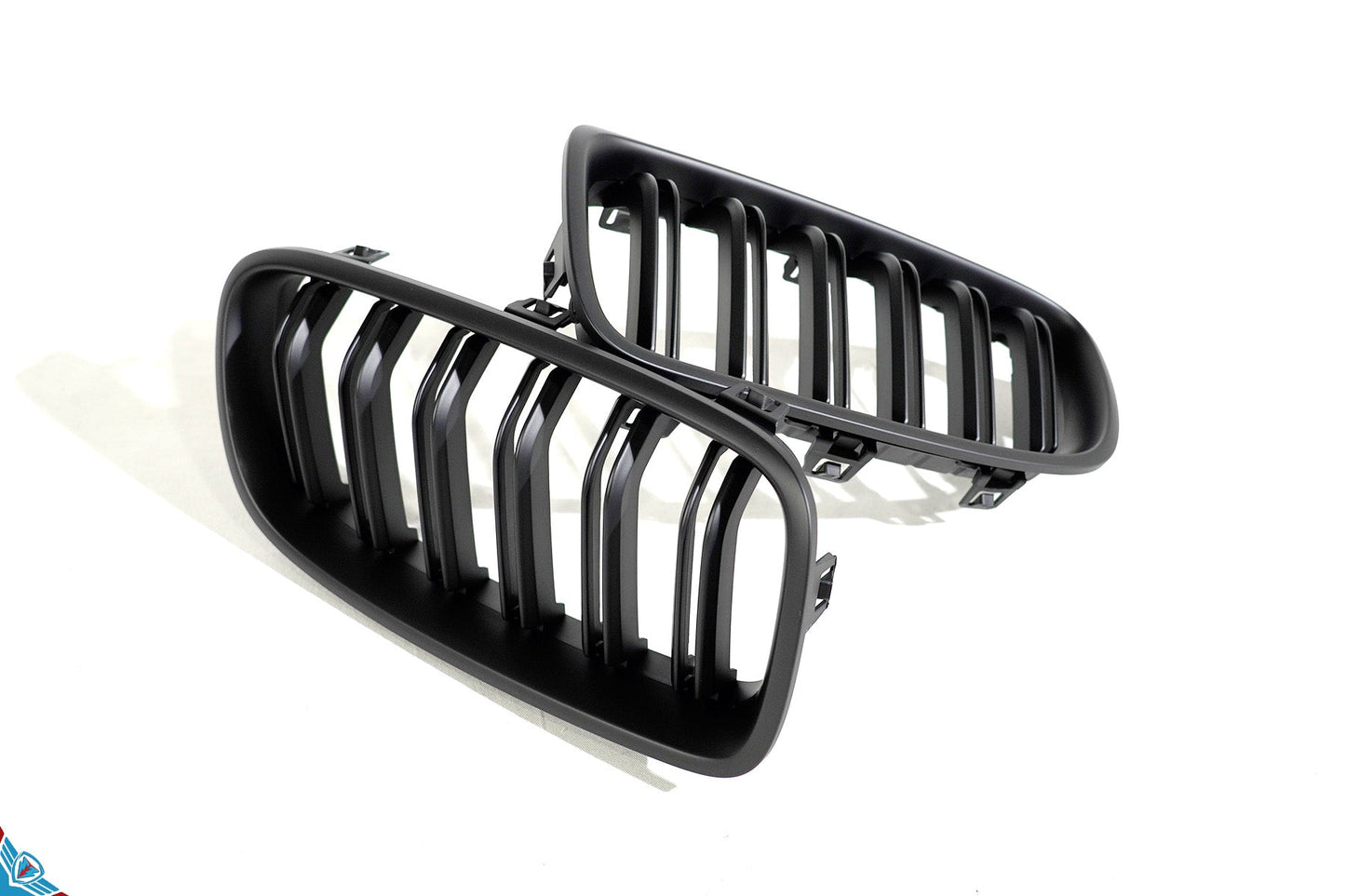 2012-2018 BMW 3 Series (F30/F31) M Style Dual Slat Kidney Grilles (Pair) [Various Finishes]