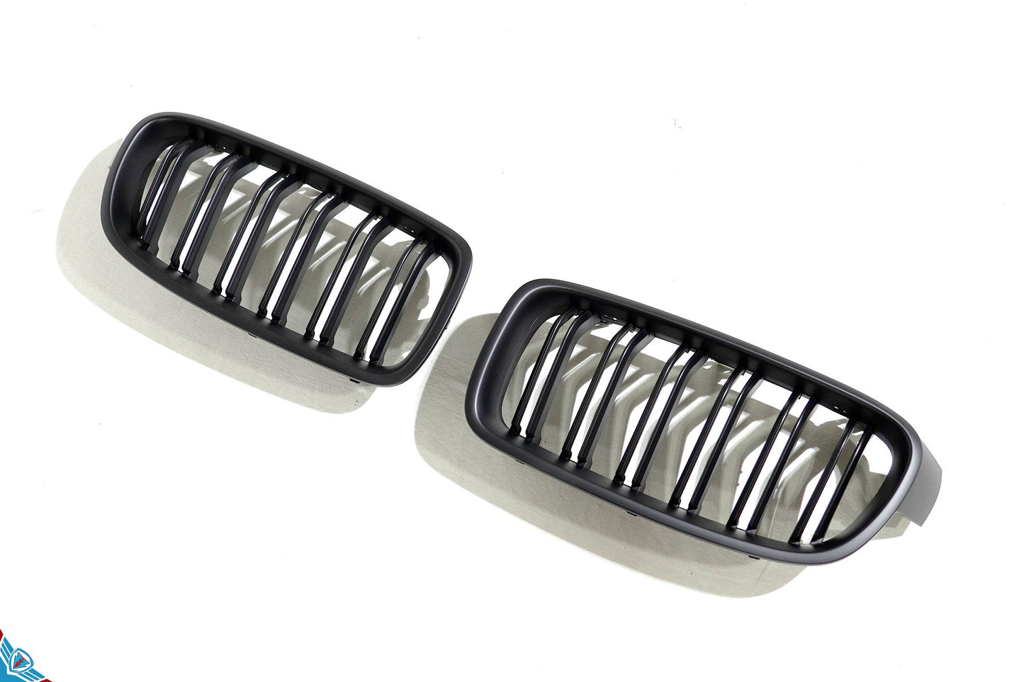 2012-2018 BMW 3 Series (F30/F31) M Style Dual Slat Kidney Grilles (Pair) [Various Finishes]