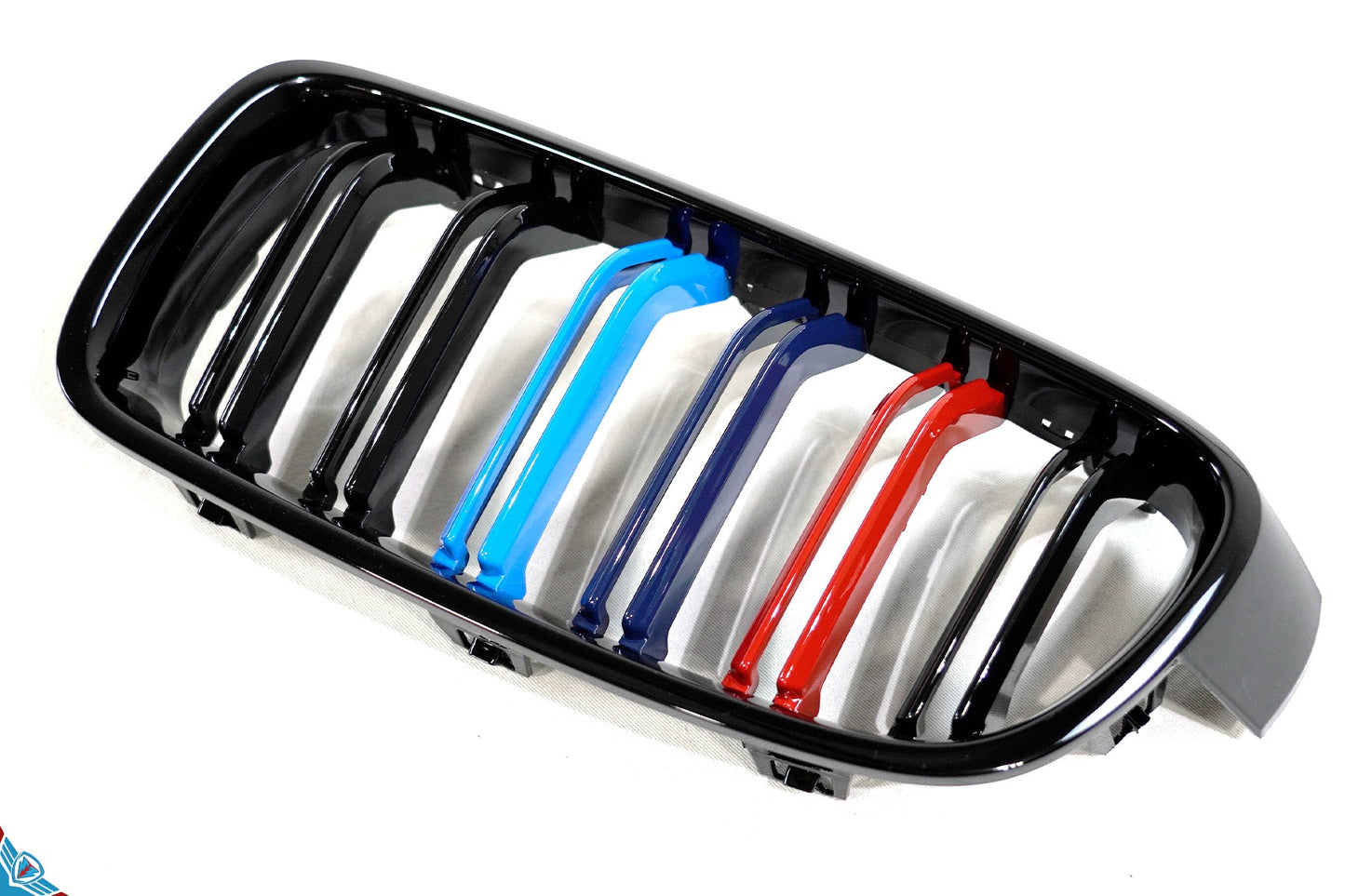 2012-2018 BMW 3 Series (F30/F31) M Style Dual Slat Kidney Grilles (Pair) [Various Finishes]