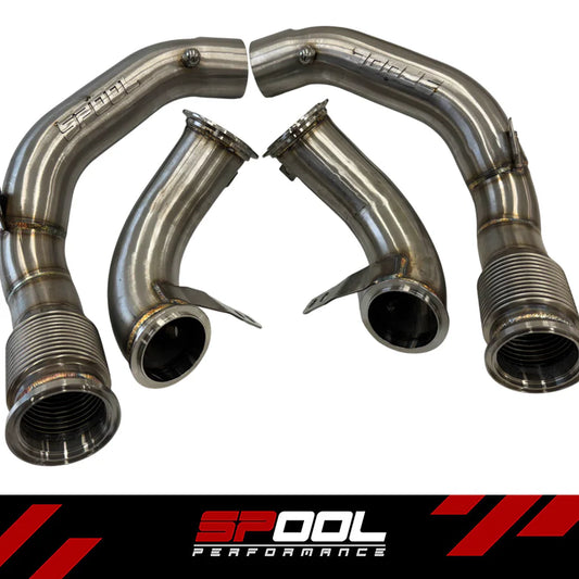 Spool Performance - F91/F92/F93 M8 Stainless Steel Downpipe Upgrade [Race Downpipes]