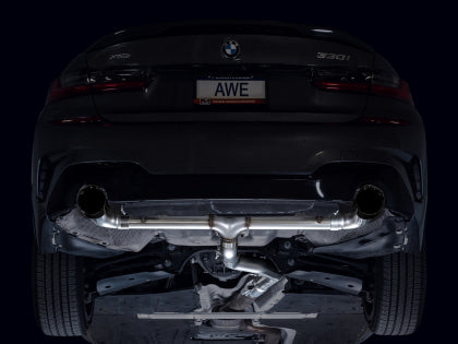 AWE - 330i / 430i Base G2X Track Edition Axle Back Exhaust - Diamond Black