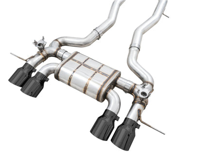 AWE - SwitchPath Catback Exhaust for BMW G8X M3/M4 - Diamond Black Tips
