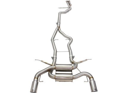 aFe - MACH Force XP SS-304 Polish Tip 3.0in-2.5in Diameter Cat Back Exhaust 11-13 BMW 335i (E90/E92)