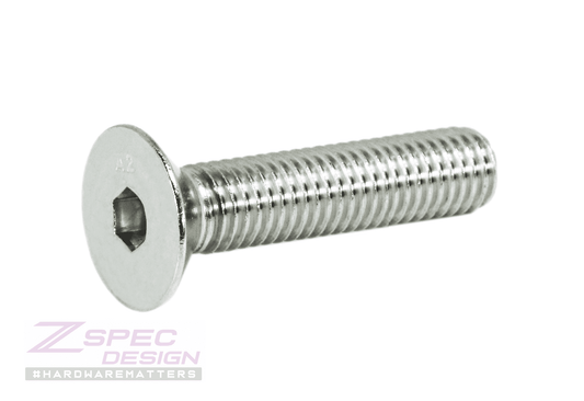 ZSPEC M10-1.5x45mm Flat-Head FHSC Fasteners, Stainless, Per Each