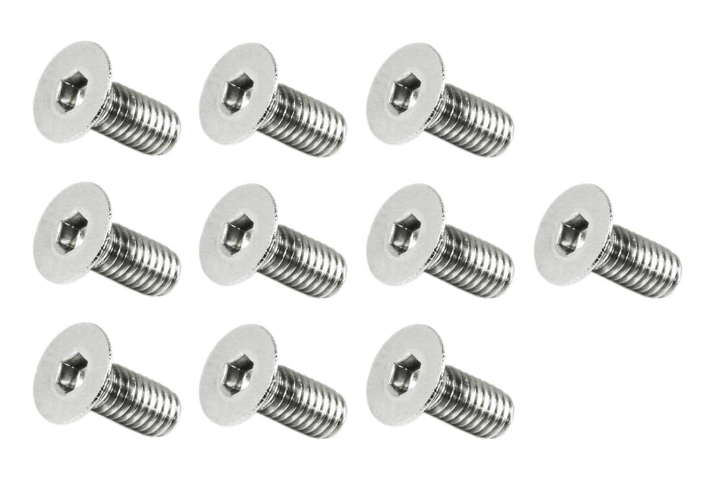 ZSPEC M4-0.7x10mm Fasteners, FHSC, Stainless Steel SUS304, 10-Pack