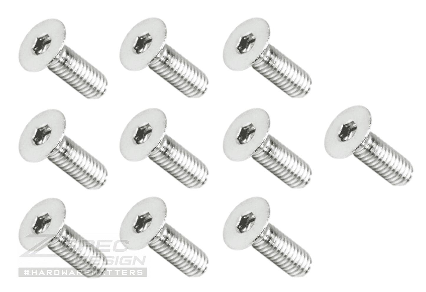 ZSPEC M4-0.7x16mm Fasteners, FHSC, Stainless Steel SUS304, 10-Pack