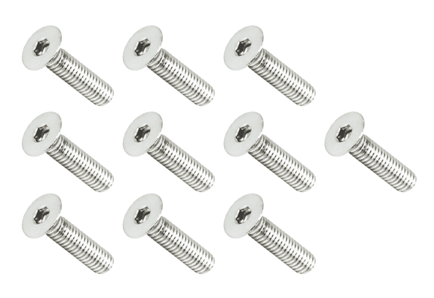 ZSPEC M4-0.7x16mm Fasteners, FHSC, Stainless Steel SUS304, 10-Pack