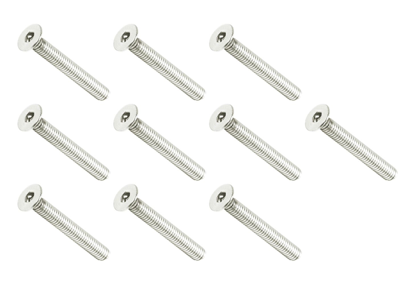 ZSPEC M4-0.7x30mm Fasteners, FHSC, Stainless Steel SUS304, 10-Pack