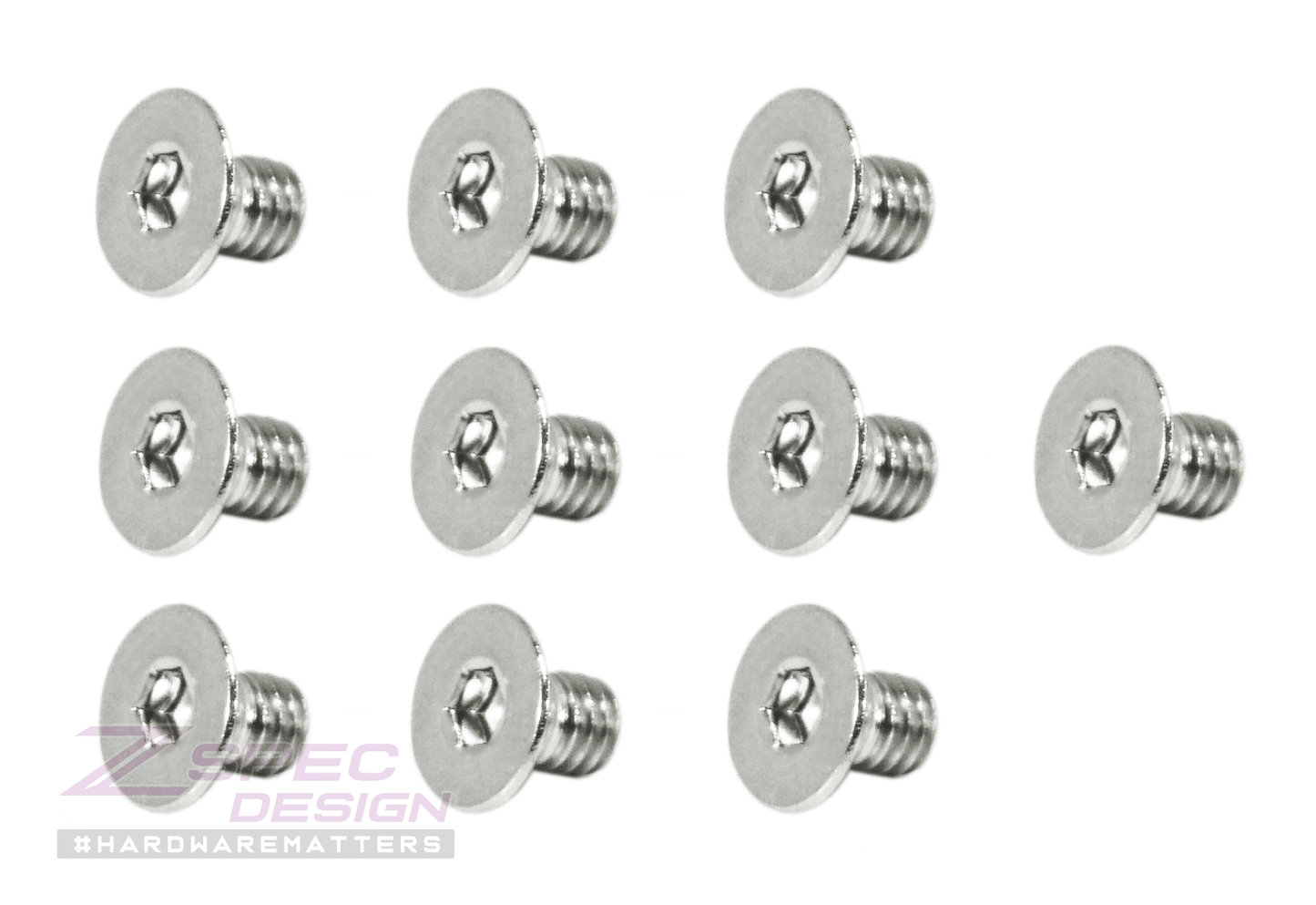 ZSPEC M4-0.7x6mm Fasteners, FHSC, Stainless Steel SUS304, 10-Pack