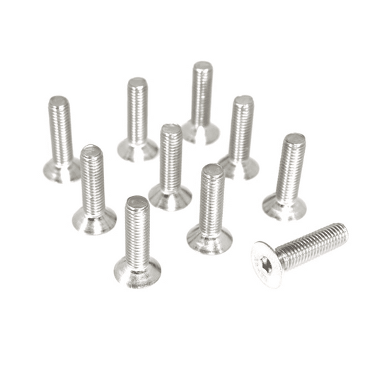 ZSPEC M6-1.0x25mm Flat-Head FHSC Fasteners, Stainless, 10-Pack