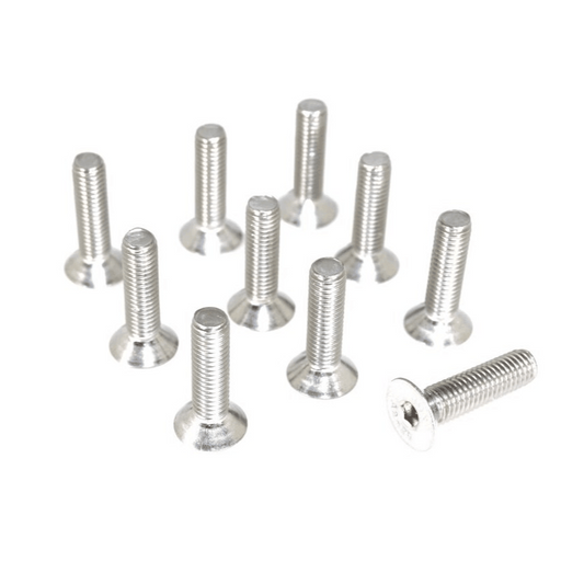 ZSPEC M6-1.0x12mm Flat-Head FHSC Fasteners, SUS304 Stainless, 10-Pack