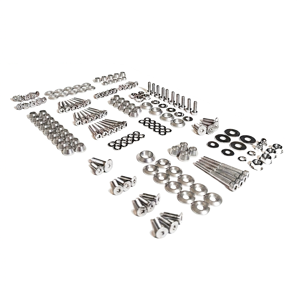 ZSPEC Stage-3 Dress Up Bolts® Fastener Kit for '15-23 Ford Mustang GT 5.0L S550, Stainless & Billet