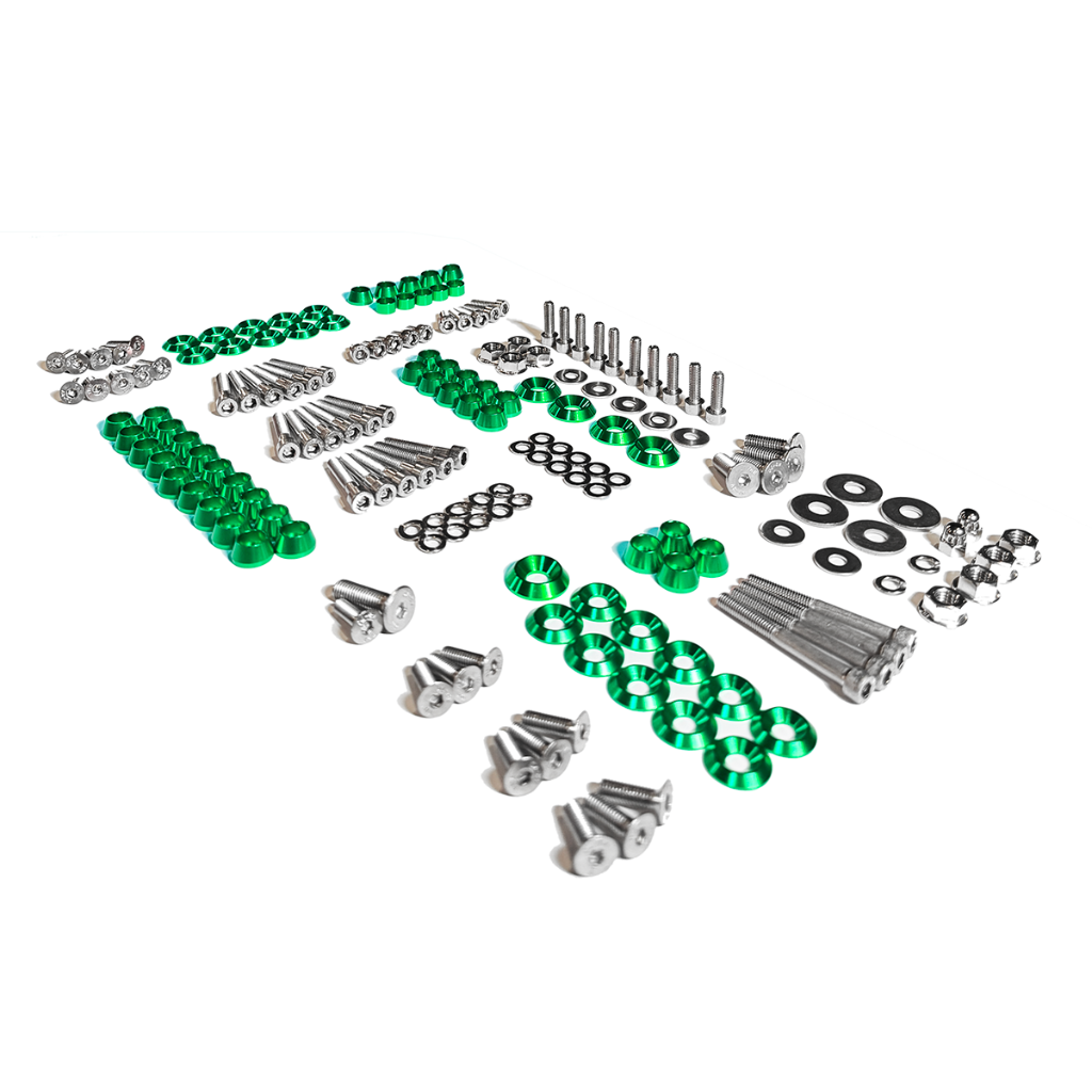 ZSPEC Stage-3 Dress Up Bolts® Fastener Kit for '15-23 Ford Mustang GT 5.0L S550, Stainless & Billet