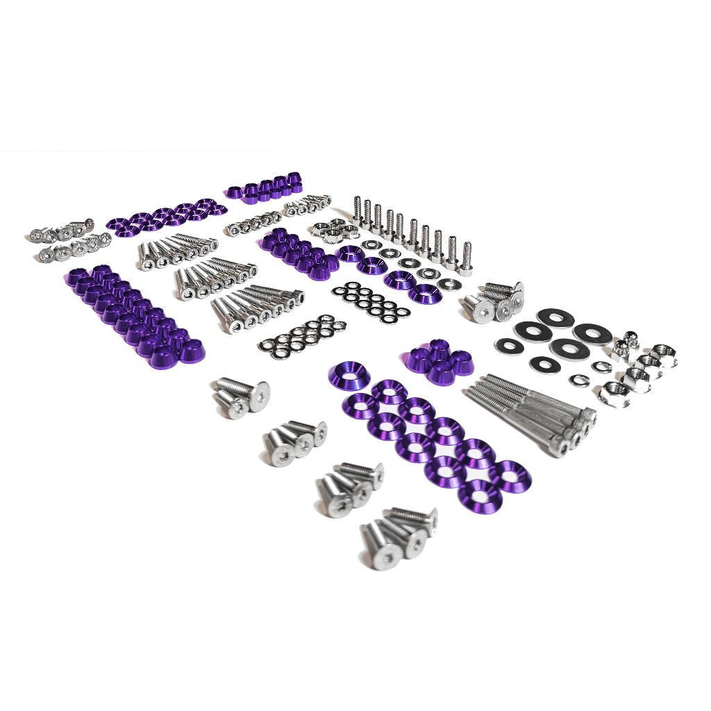 ZSPEC Stage-3 Dress Up Bolts® Fastener Kit for '15-23 Ford Mustang GT 5.0L S550, Stainless & Billet