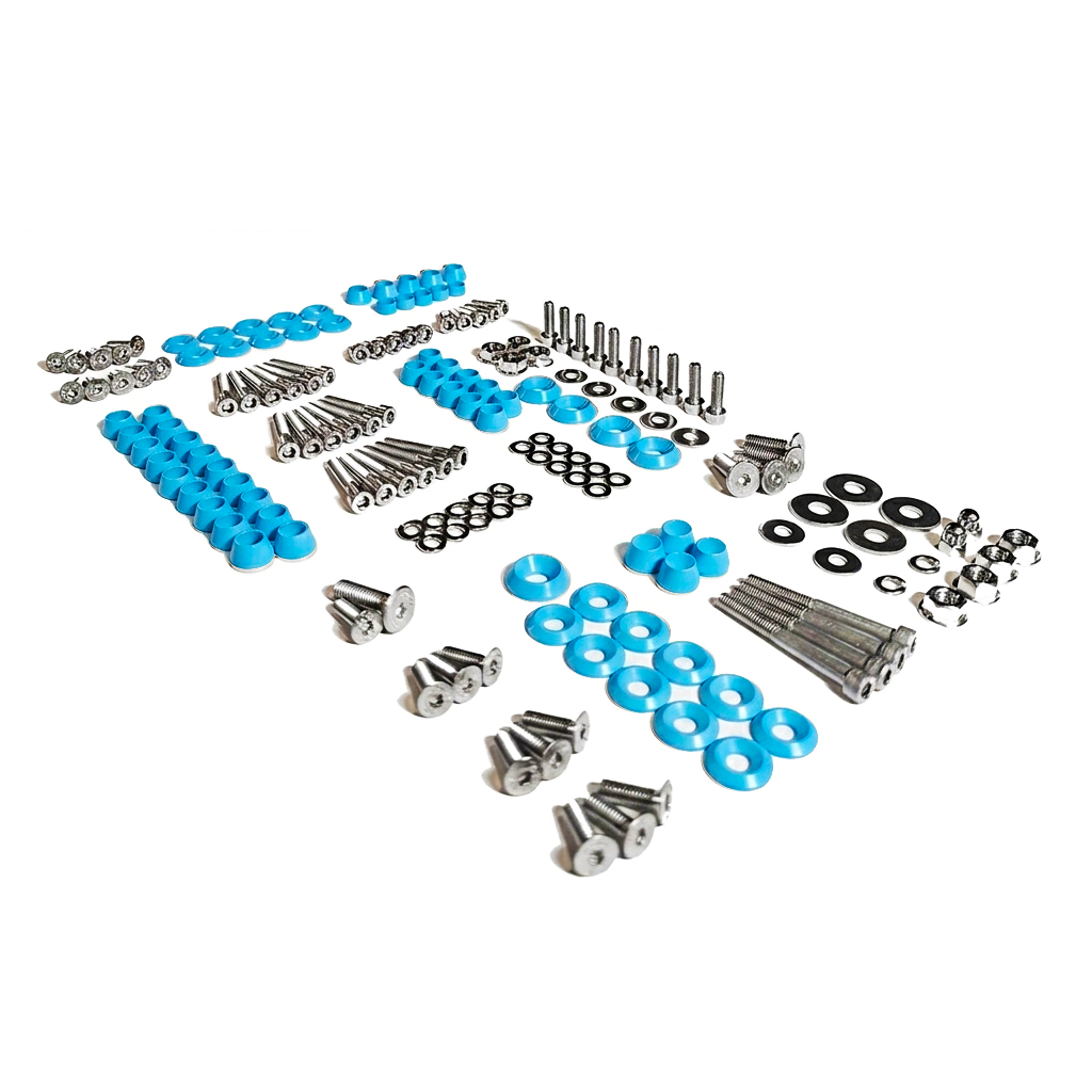 ZSPEC Stage-3 Dress Up Bolts® Fastener Kit for '15-23 Ford Mustang GT 5.0L S550, Stainless & Billet
