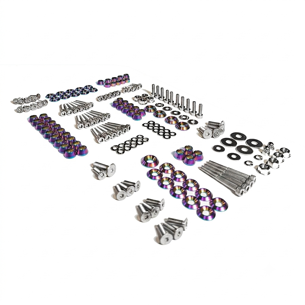 ZSPEC Stage-3 Dress Up Bolts® Fastener Kit for '15-23 Ford Mustang GT 5.0L S550, Stainless & Billet