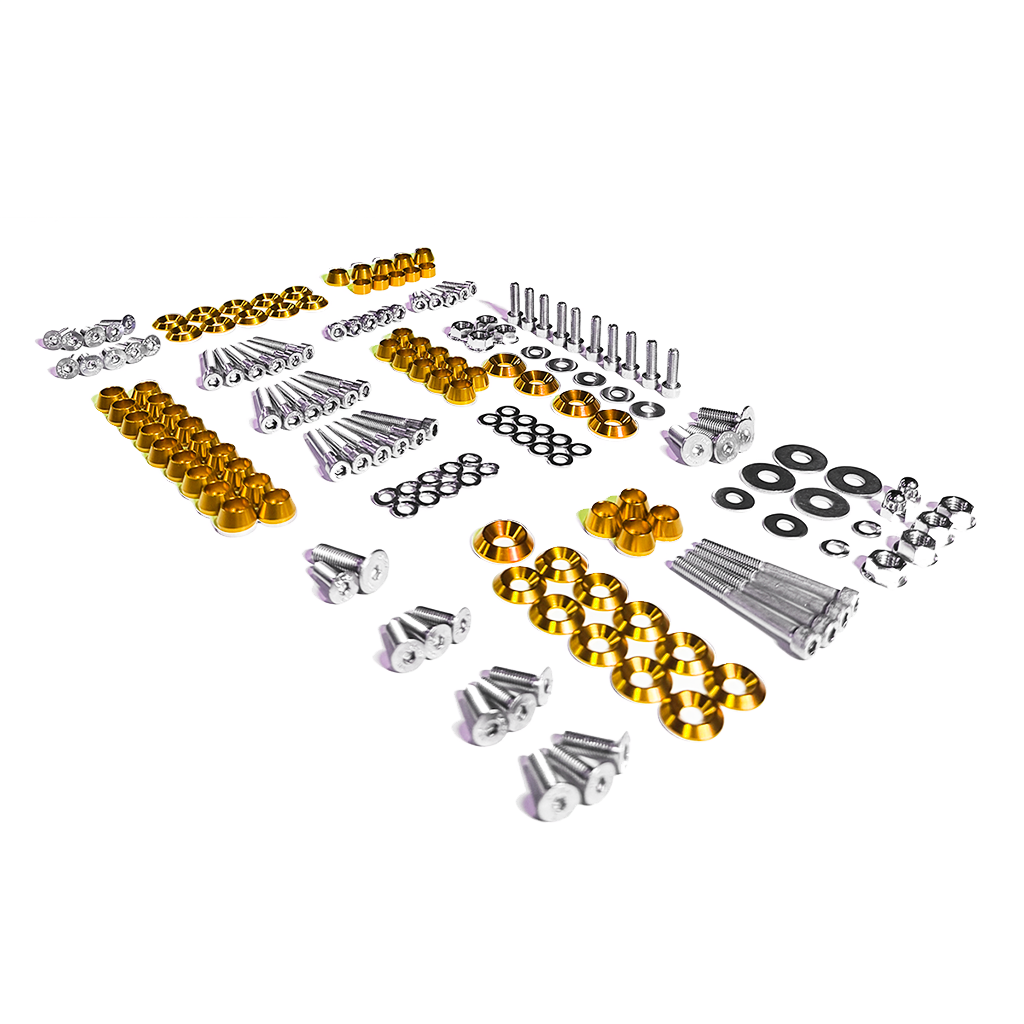 ZSPEC Stage-3 Dress Up Bolts® Fastener Kit for '15-23 Ford Mustang GT 5.0L S550, Stainless & Billet