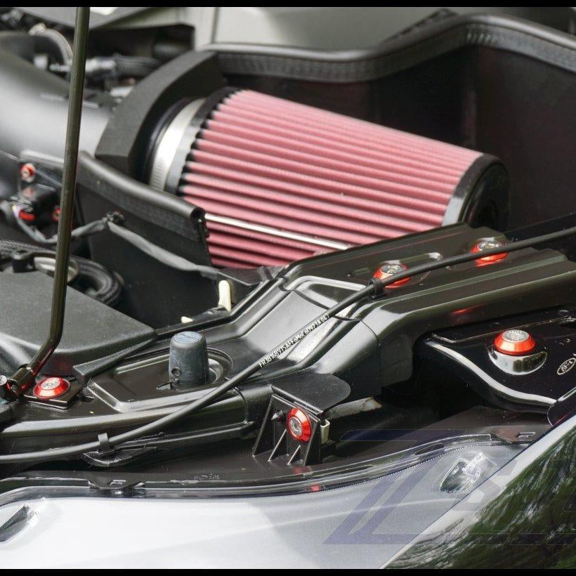 ZSPEC Stage-3 Dress Up Bolts® Fastener Kit for '15-23 Ford Mustang GT 5.0L S550, Stainless & Billet