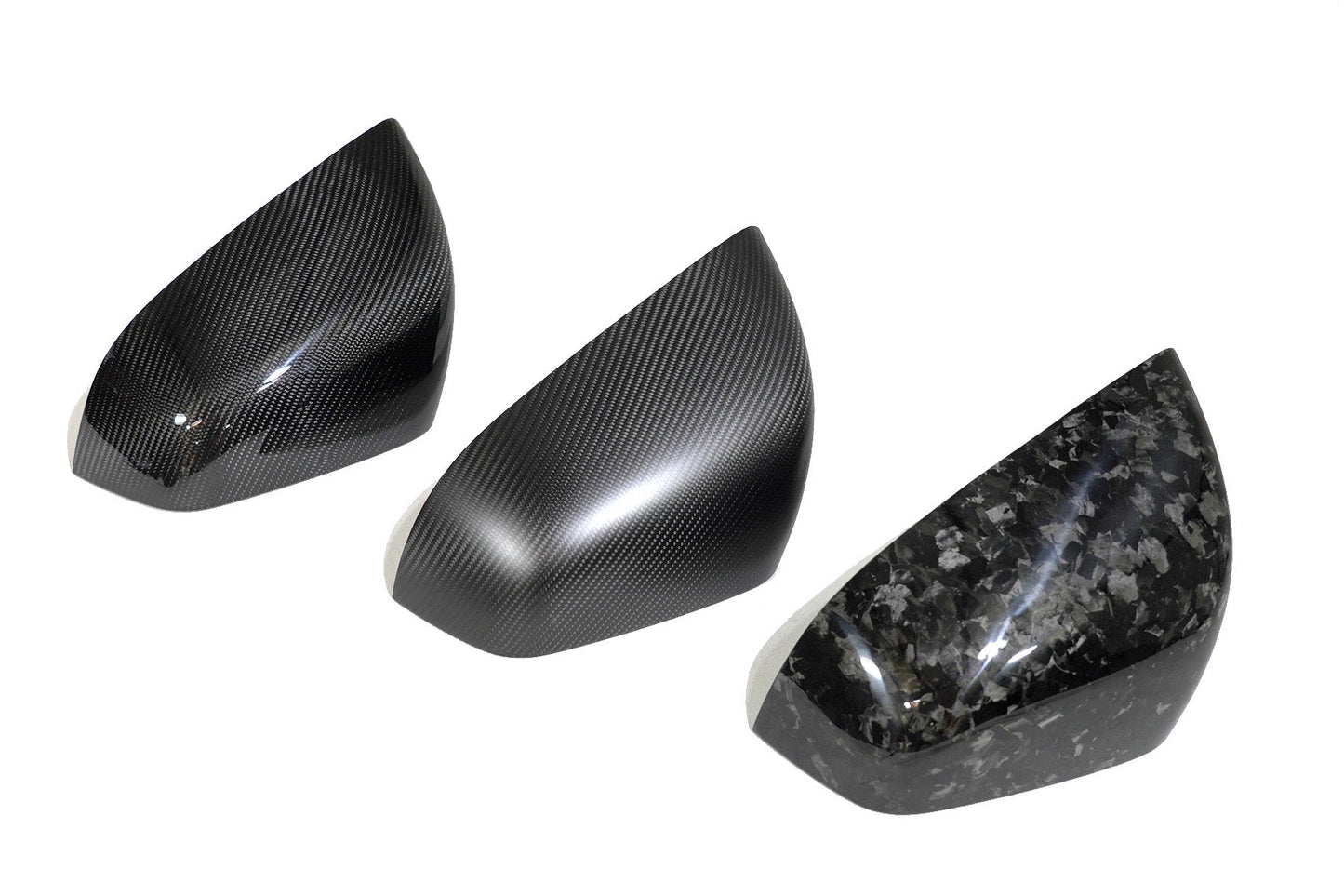 Tesla Model X OEM Overlay Dry Carbon Fiber Mirror Covers [Various Finishes] | FYBR Aerodynamics
