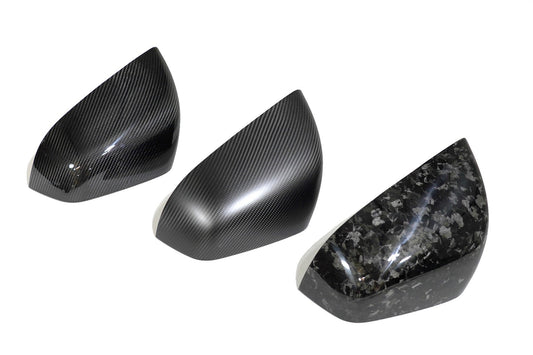 Tesla Model X OEM Overlay Dry Carbon Fiber Mirror Covers [Various Finishes] | FYBR Aerodynamics