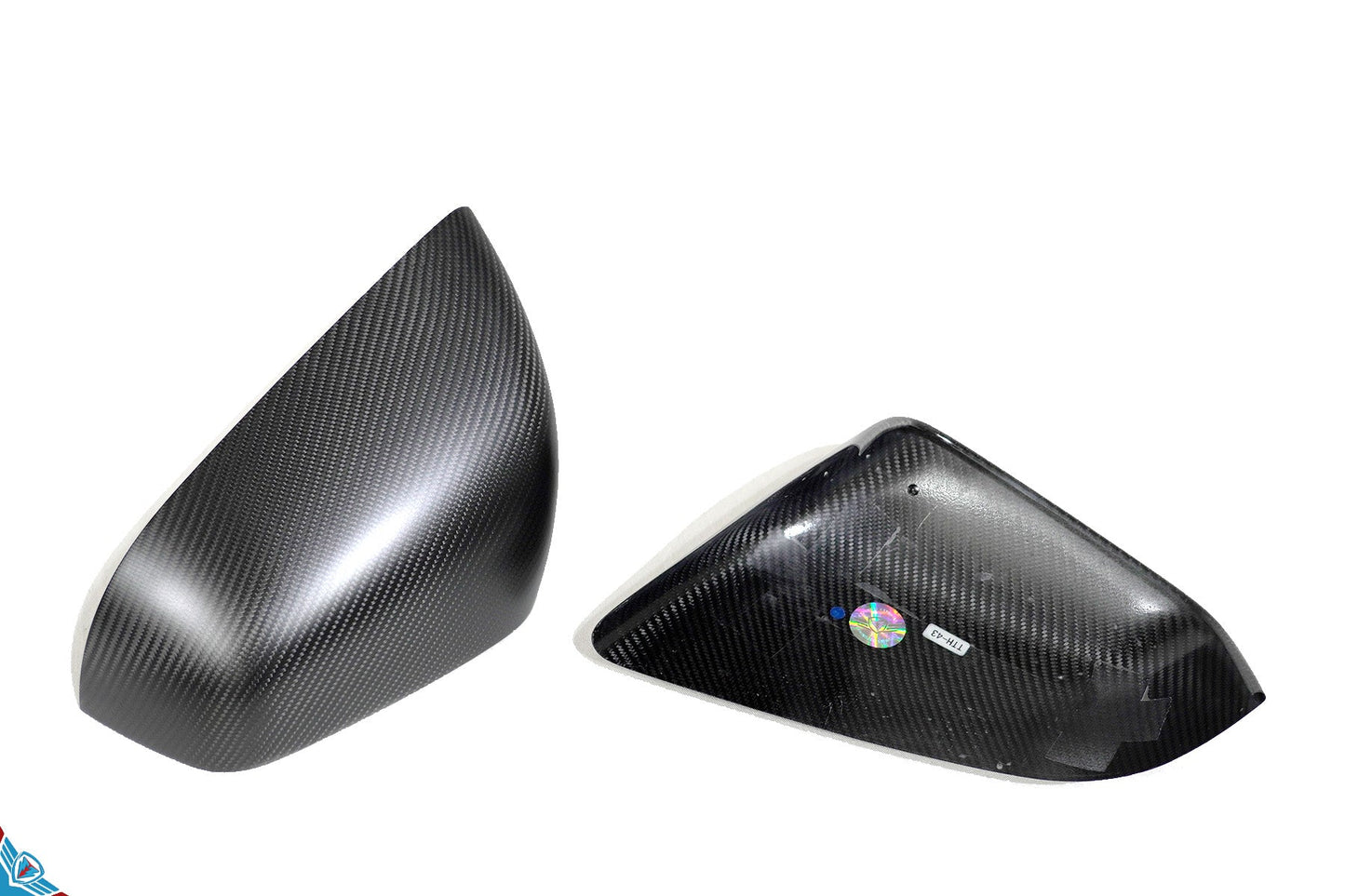 Tesla Model X OEM Overlay Dry Carbon Fiber Mirror Covers [Various Finishes] | FYBR Aerodynamics