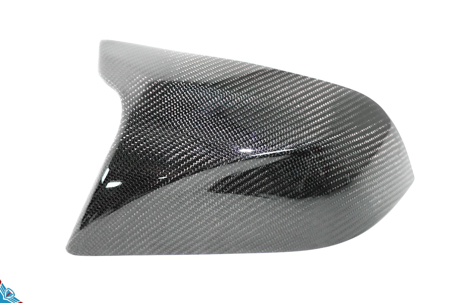 Tesla Model 3 Full Replacement Carbon Fiber Bull Horn Mirror Covers [Various Finishes] | FYBR Aerodynamics