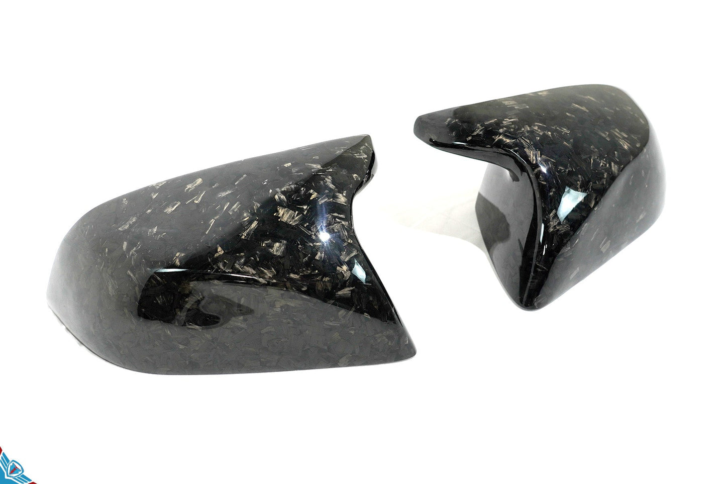 Tesla Model 3 Full Replacement Carbon Fiber Bull Horn Mirror Covers [Various Finishes] | FYBR Aerodynamics