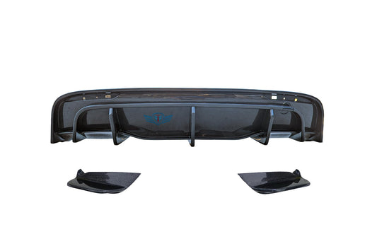 Tesla Model Y Genuine Carbon Fiber SHX Full Replacement Rear Diffuser | FYBR Aerodynamics