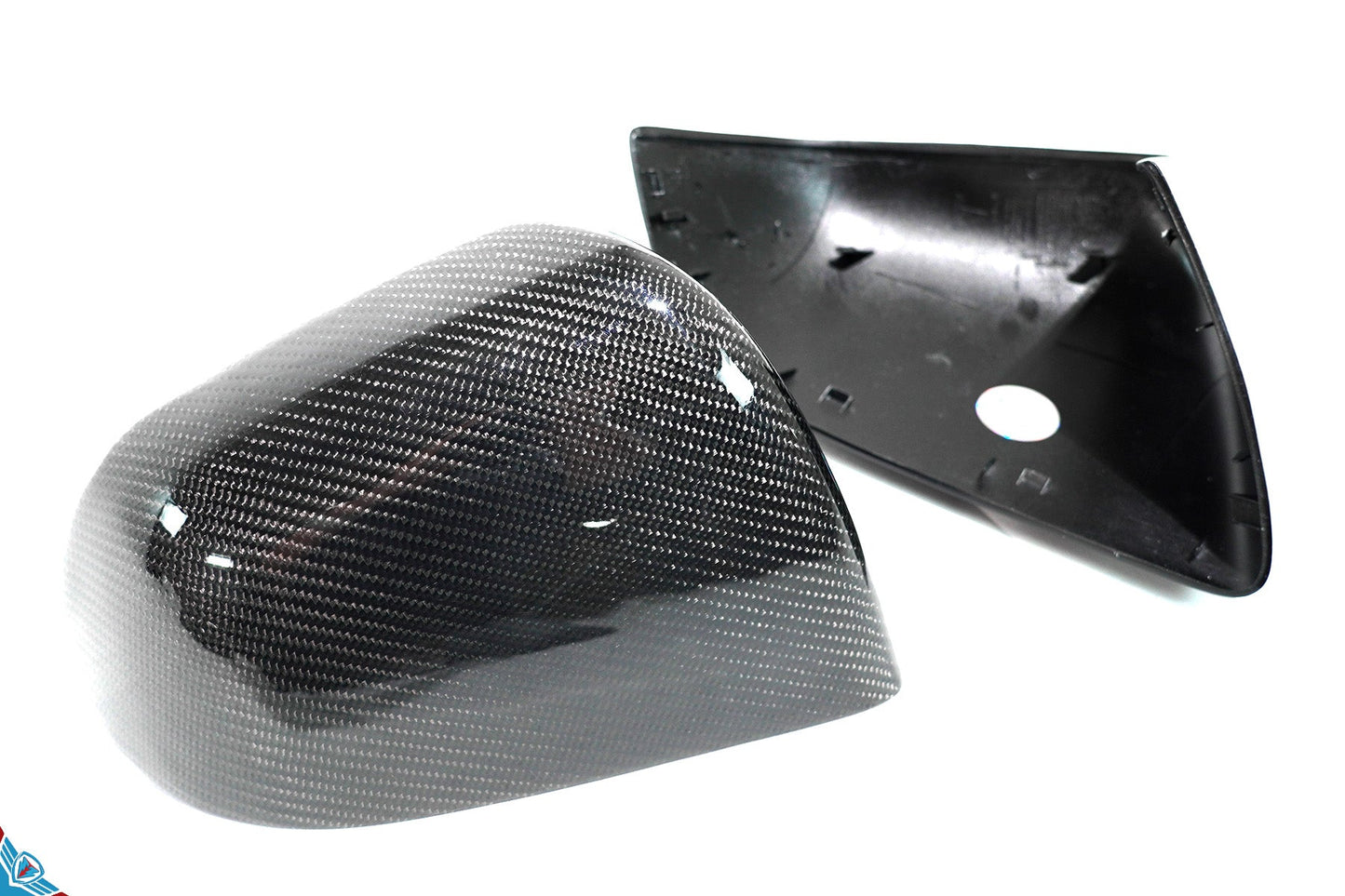 Tesla Model Y Full OEM Replacement Carbon Fiber Mirror Covers [Various Finishes] | FYBR Aerodynamics