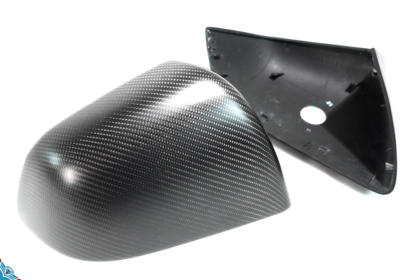 Tesla Model Y Full OEM Replacement Carbon Fiber Mirror Covers [Various Finishes] | FYBR Aerodynamics