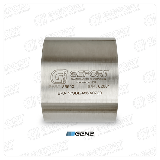 G-Sport Gen2 EPA Compliant Catalytic Converter Core - 6.000" Body x 4.000" Long (85600)