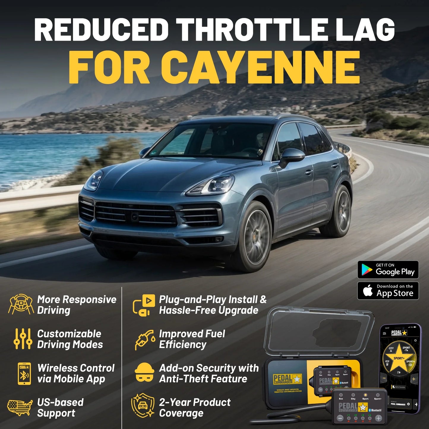 Pedal Commander for Porsche Cayenne