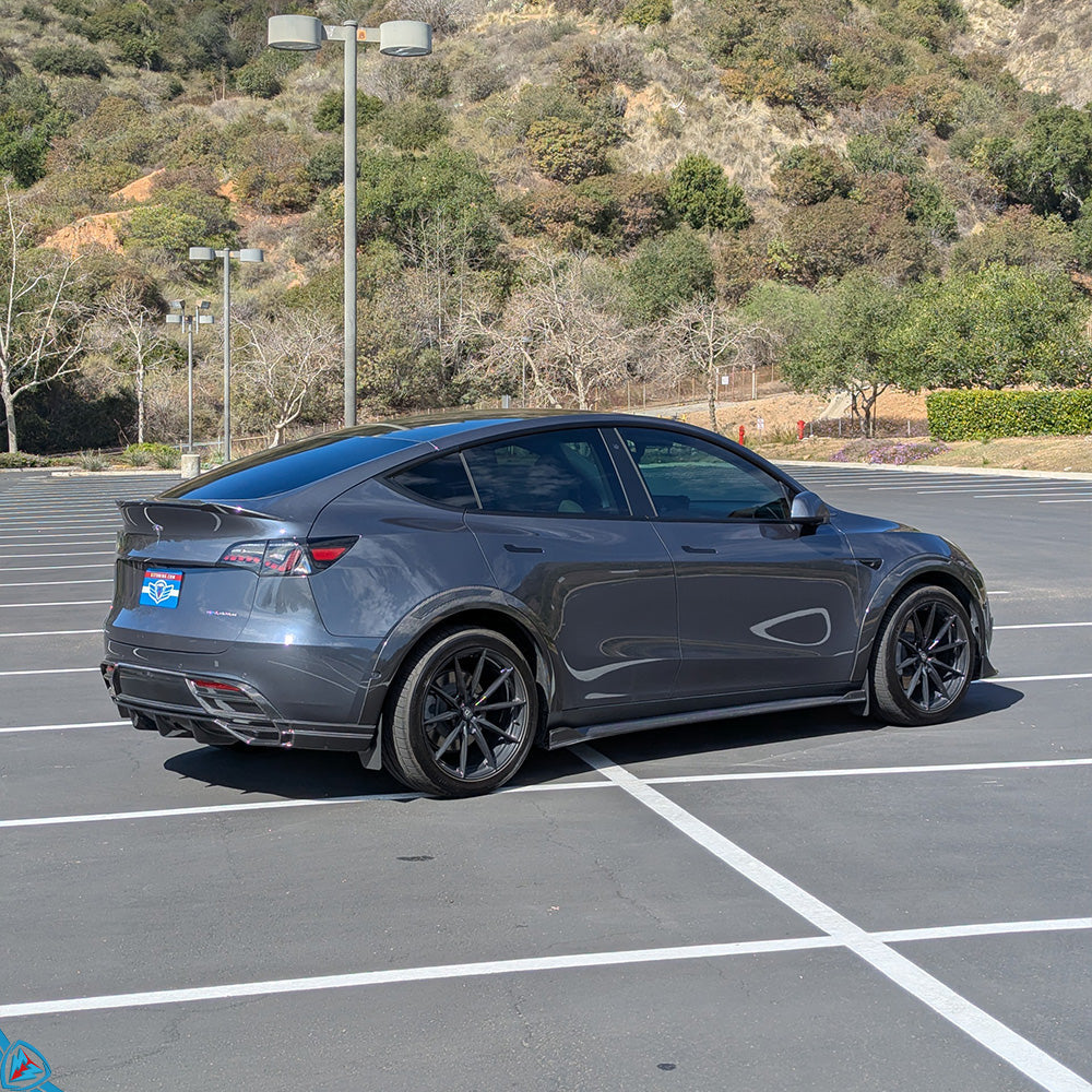 Tesla Model Y SDX Dry Carbon Fiber Fender Flares | FYBR Aerodynamics