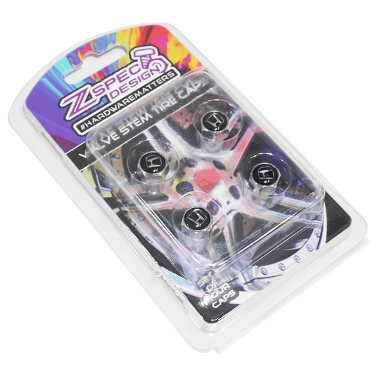 Chrome Valve Stem Tire Caps, Style: Honda