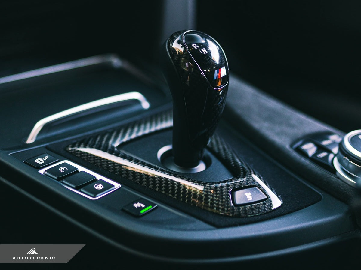 AutoTecknic Carbon Fiber Gear Selector Cover - BMW F80 M3 | F82/ F83 M4
