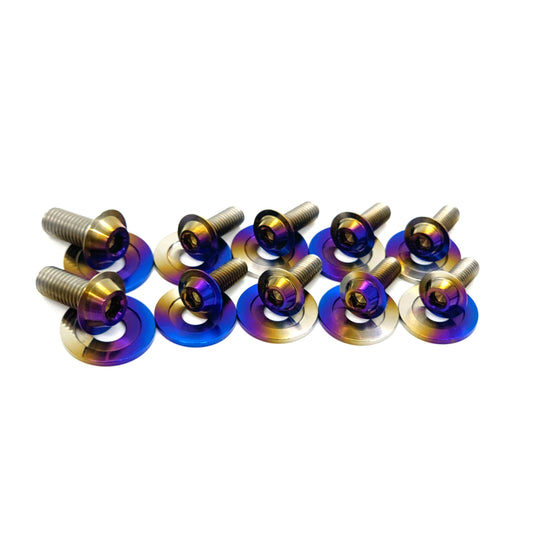 JDC Titanium Engine Bay Dress-Up Hardware Kit (Evo 8/9)