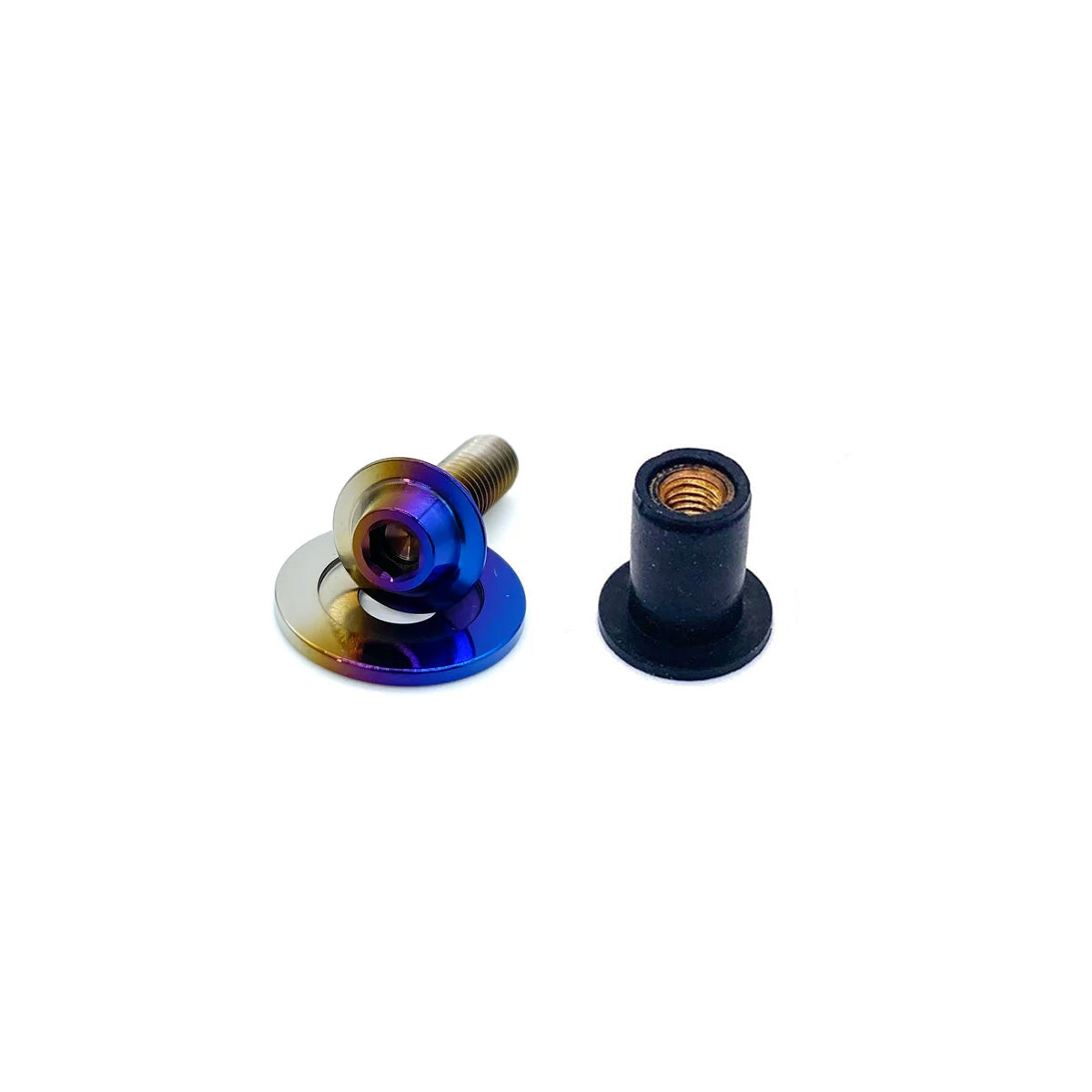 JDC Titanium Washer Fluid Pop Clip Replacement Hardware (2023+ FL5 Civic Type R)