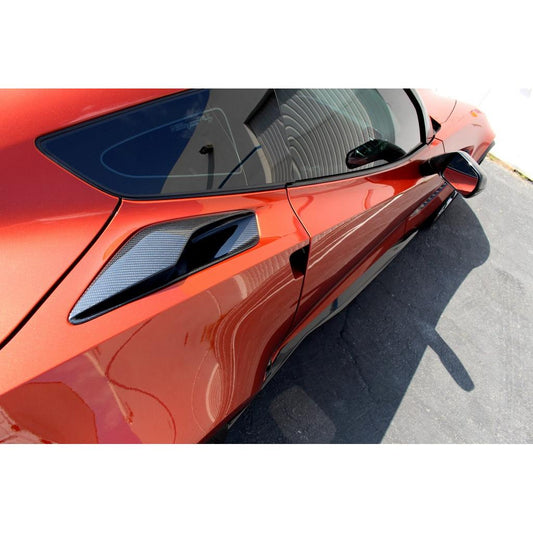 Chevrolet Corvette C7 Stingray / C7 Z06 Carbon Fiber Quarter Panel Intake Vents