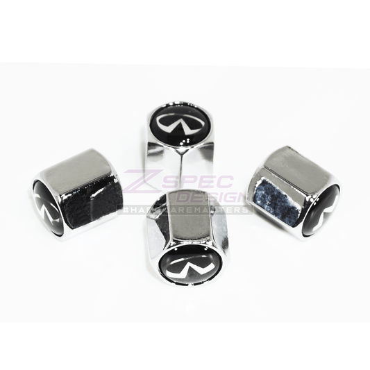 Chrome Valve Stem Tire Caps, Style: INFINITI