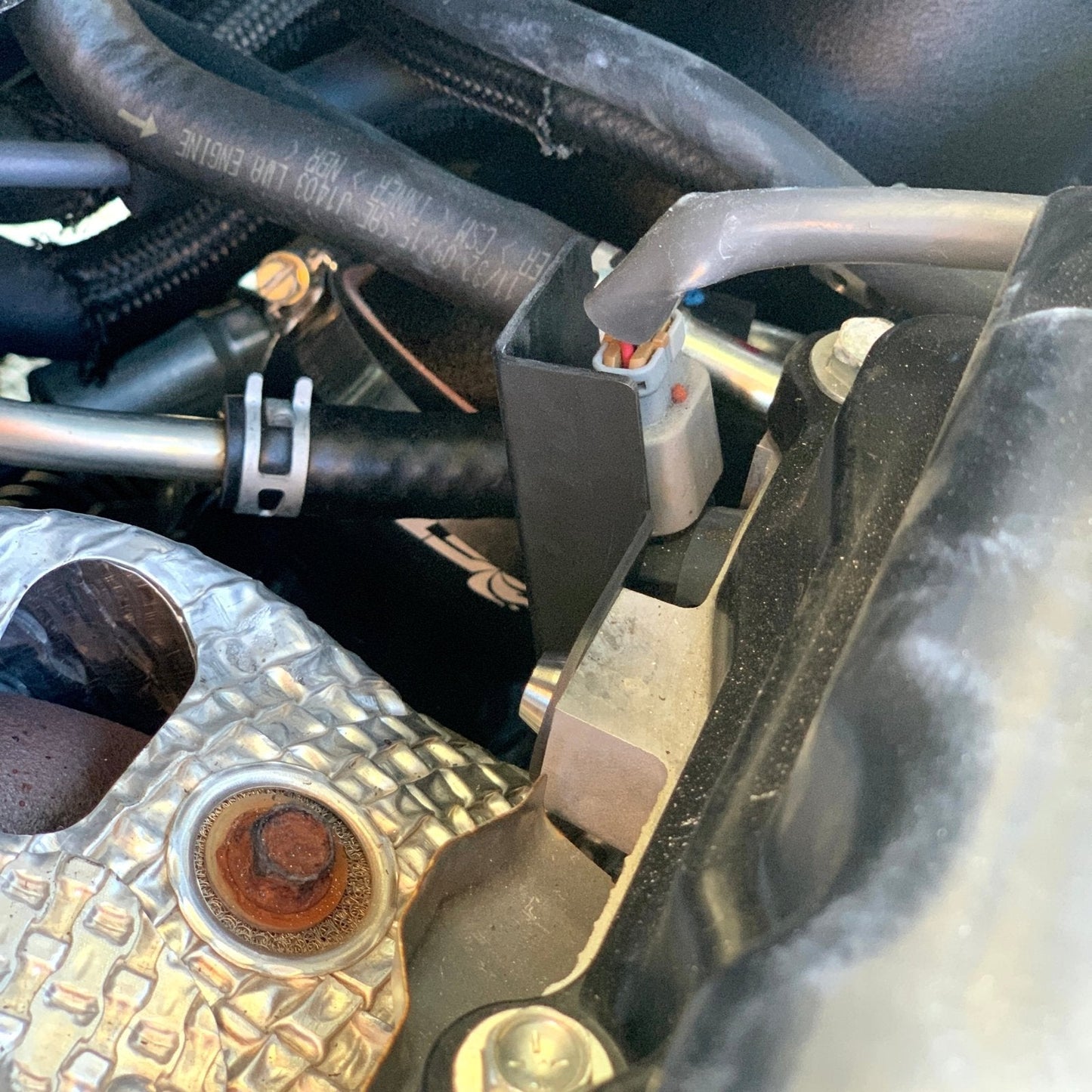 JDC Titanium Cam Position Sensor Heat Shield (Evo X)